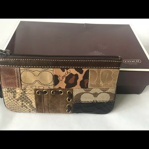 Coach patchwork wristlet